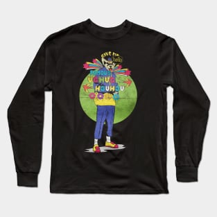 cool cat rainbow donut Long Sleeve T-Shirt